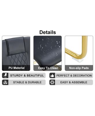 Set of 4 Modern Dining Chairs