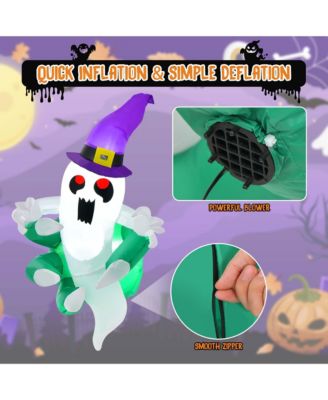 3.6' Halloween Inflatable Ghost Indoor Outdoor Blow Up Flying Halloween Decor