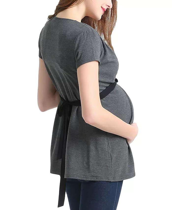 Maternity Colorblock Nursing Top - thumbnail 5