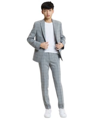 Boys' 8-20 Button Front Jacket and Pants, 2-Piece Set