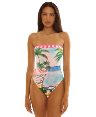 Women's Miami Beach Colette Bandeau Neck One-Piece Swimsuit