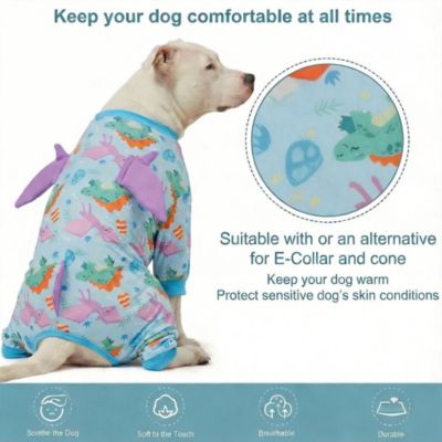Cotton Polyester Calming Dog Onesie for All Seasons - Stress Relief, Comfort, and Easy Care