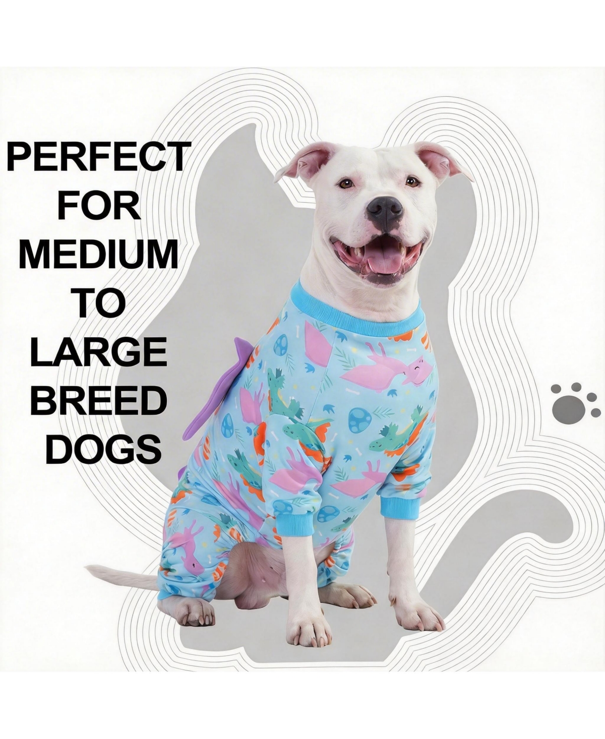 Aronkl Cotton Polyester Calming Dog Onesie for All Seasons - Stress Relief, Comfort