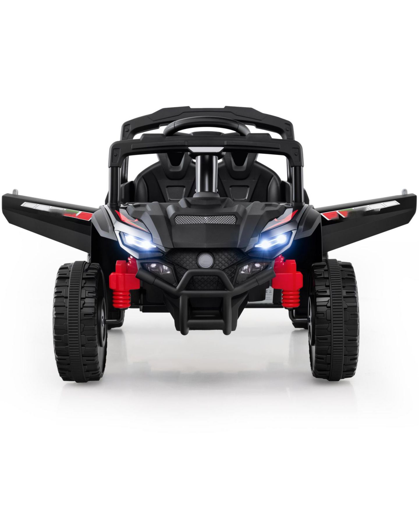 Детская игрушка Slickblue Electric 12V Kids Remote Control Ride-On Car UTV, 2-Seat, от 3 лет, цвет: Чёрный — фото 5