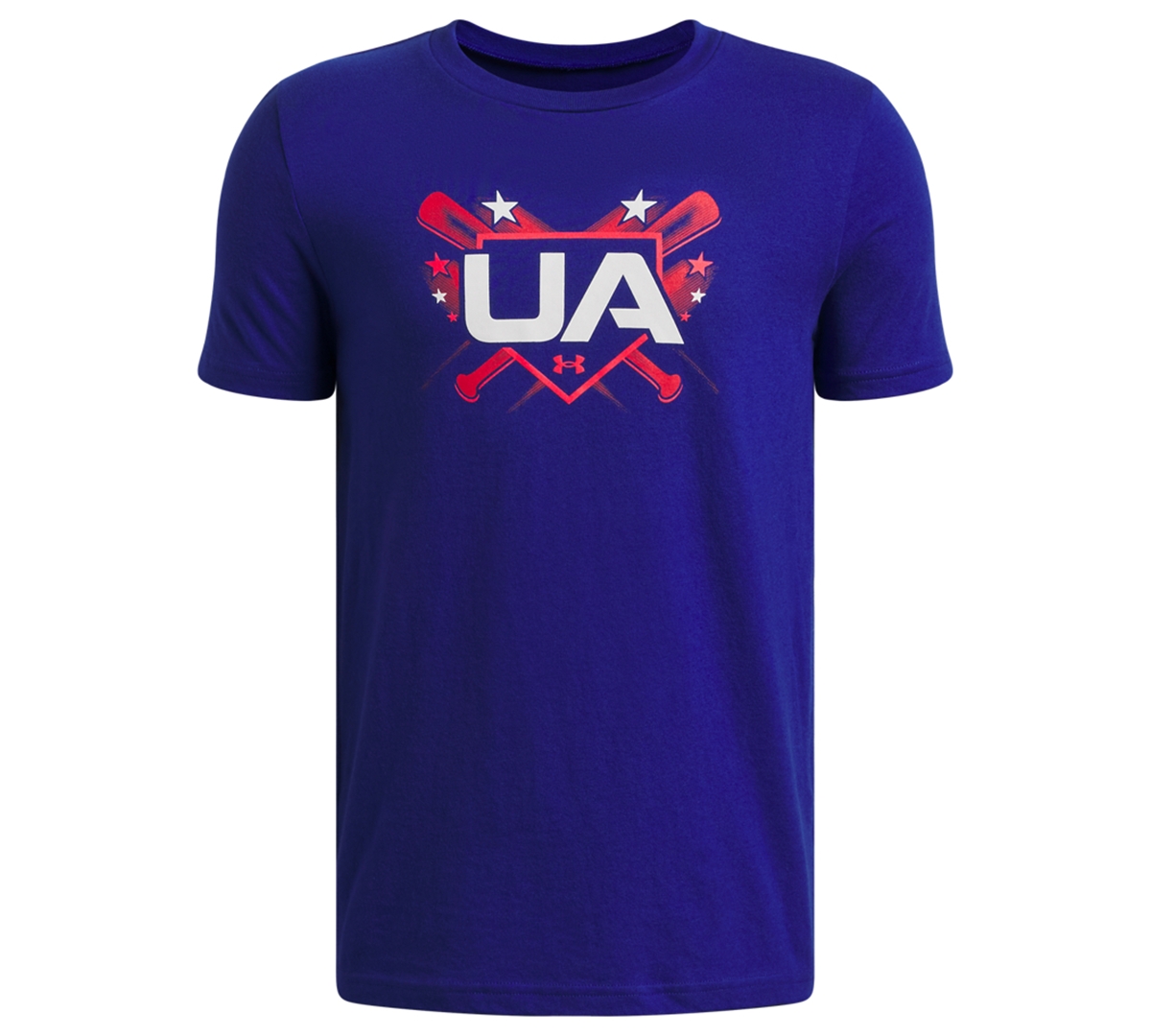 Under Armour Boys' 6-20 Baseball Americana Short-Sleeve Baseball Graphic T-Shirt - Royal Blue
