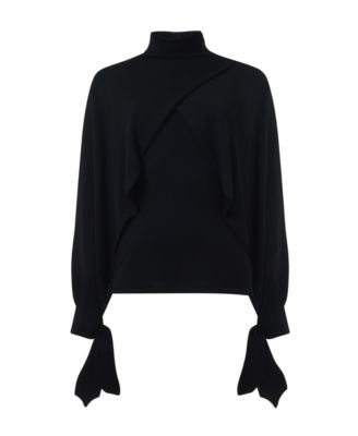 Women's Layered Butterfly Sleeve Knitted Sweater