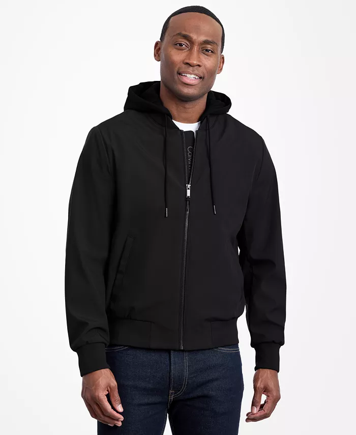 Men's Bomber Knit Hood Jacket - thumbnail 2