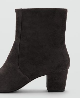 Women's Block Heel Suede Ankle Boots