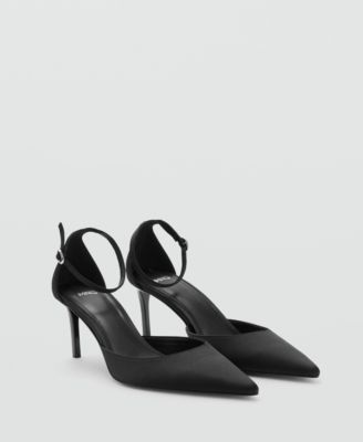 Women's Ankle Straps Satin Court Shoes