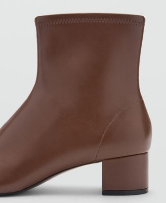 Women's Round-Toe Block-Heel Ankle Boots