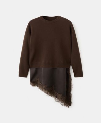 Women's Lace Combo Jumper Sweater