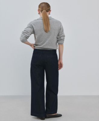 Women's Wide Leg Mid-Rise Jeans