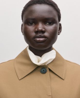 Women's Cotton Belt Trench Coat