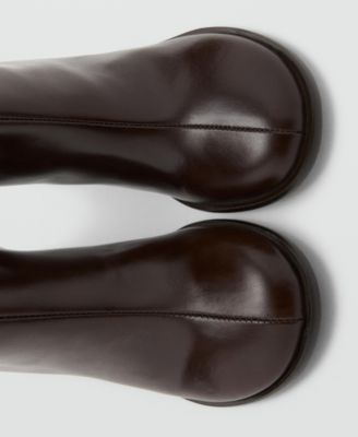 Women's High Heel Leather Boots