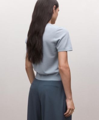 Women's Wool Short-Sleeved Sweater