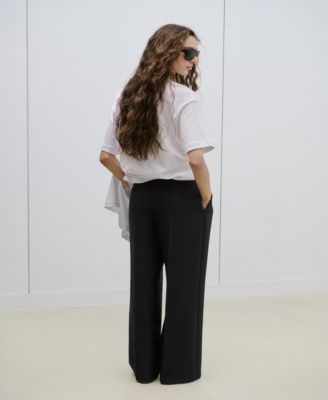 Women's Belt Straight-Fit Pants