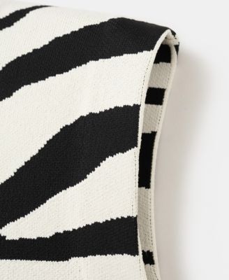 Women's Zebra Print Knit Top