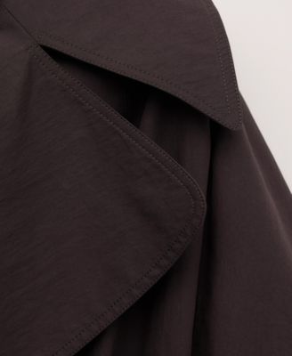 Women's Maxi Lapels and Belt Cotton Trenchcoat