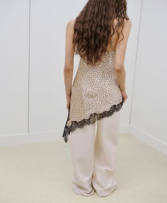 Women's Polka Dots Lace Top