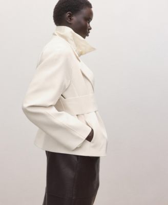 Women's Selection Lapels and Tie Belt Jacket