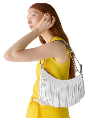 Duo Small Leather Fringe Crossbody Bag