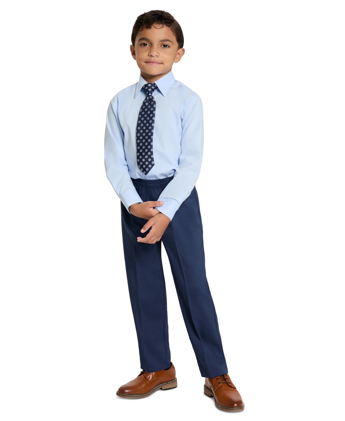 Детские Haggar SmartWash Boys' 4-7 Washable Vest, Shirt, Pants and Tie, 4-Piece Set — фото 3