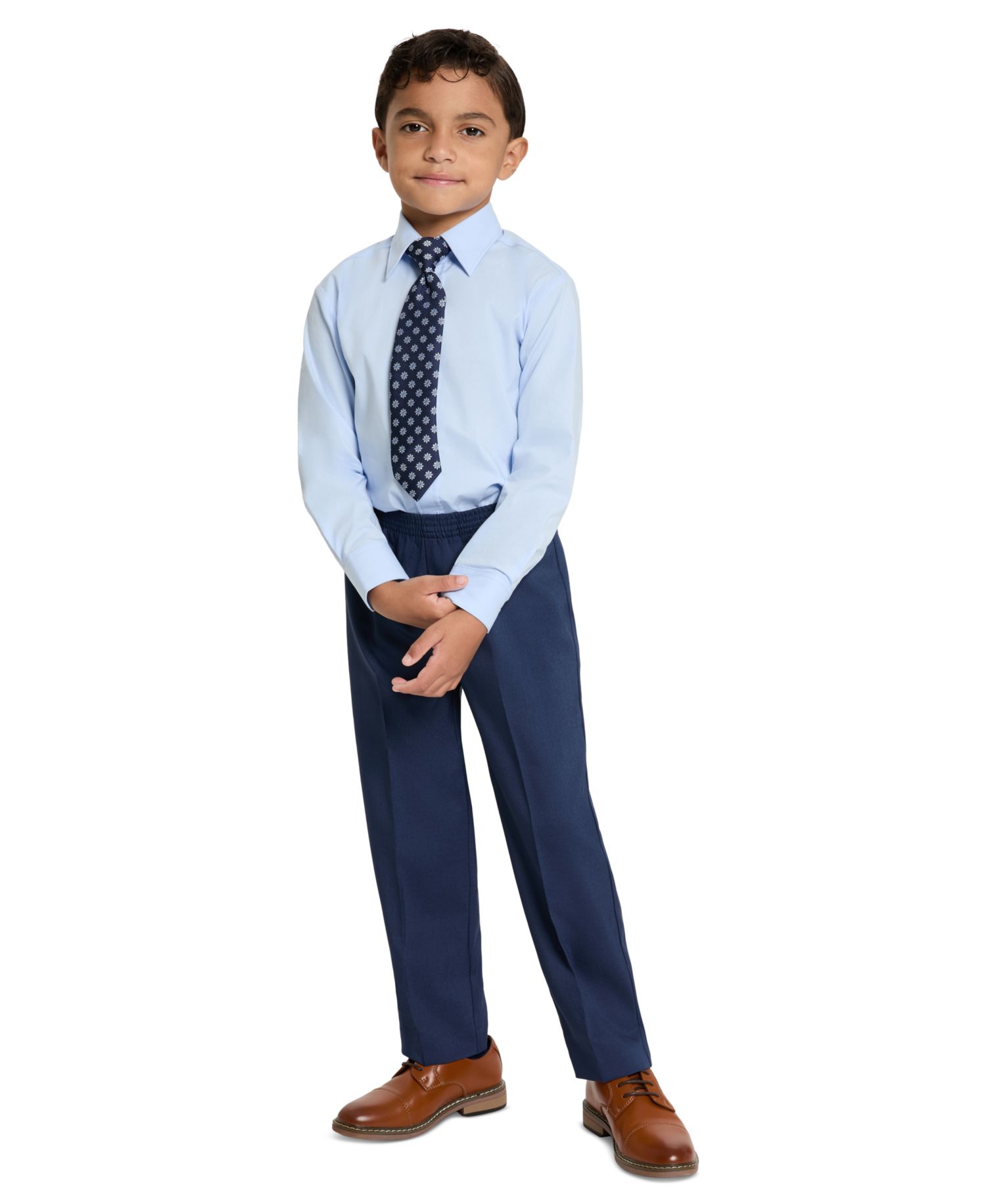 SmartWash Boys' 4-7 Washable Vest, Shirt, Pants and Tie, 4-Piece Set