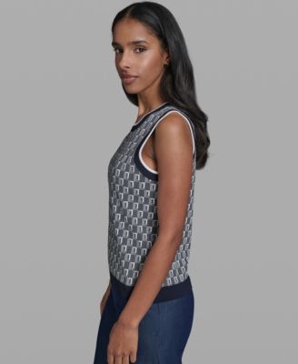 Women's Crew Neck Sleeveless Sweater