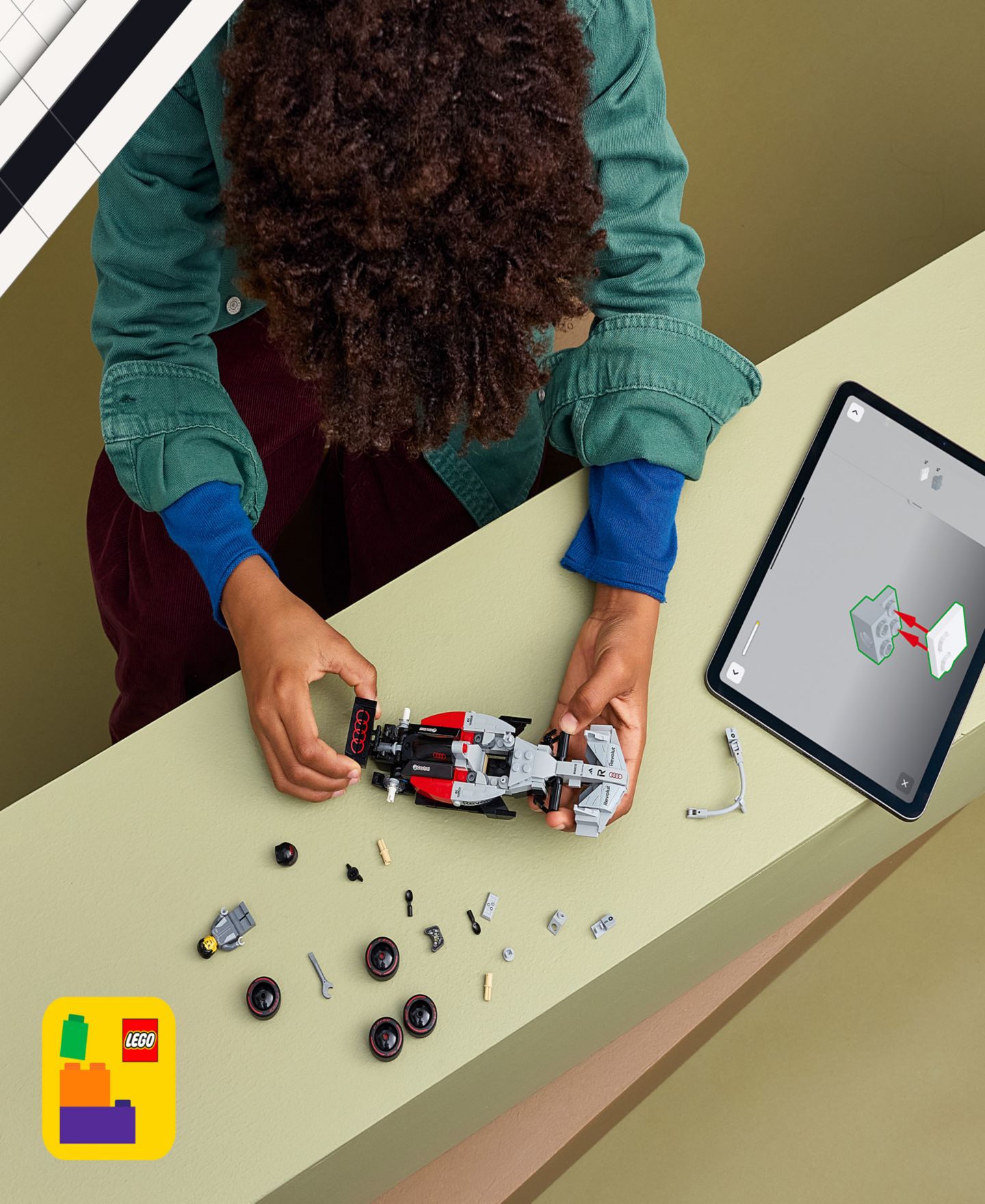 Детский конструктор LEGO® Speed Champions Audi R26 F1® Race Car Toy Building Kit, 77259 — фото 6