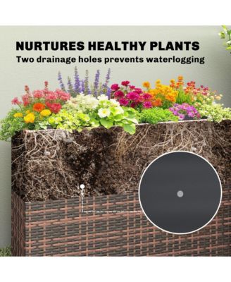 Raised Garden Bed with Adjustable Foot Pads,