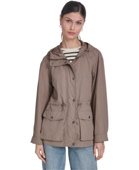 Женские куртки Levi's Cinch-Waist Hooded Rain Anorak Jacket