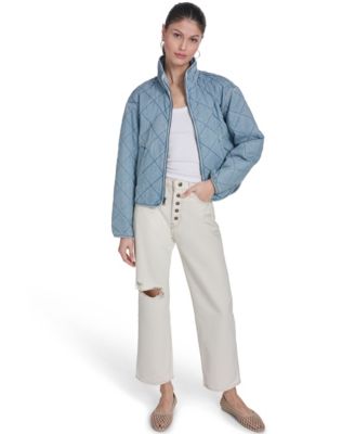 Women's Diamond-Quilted Cotton Jacket