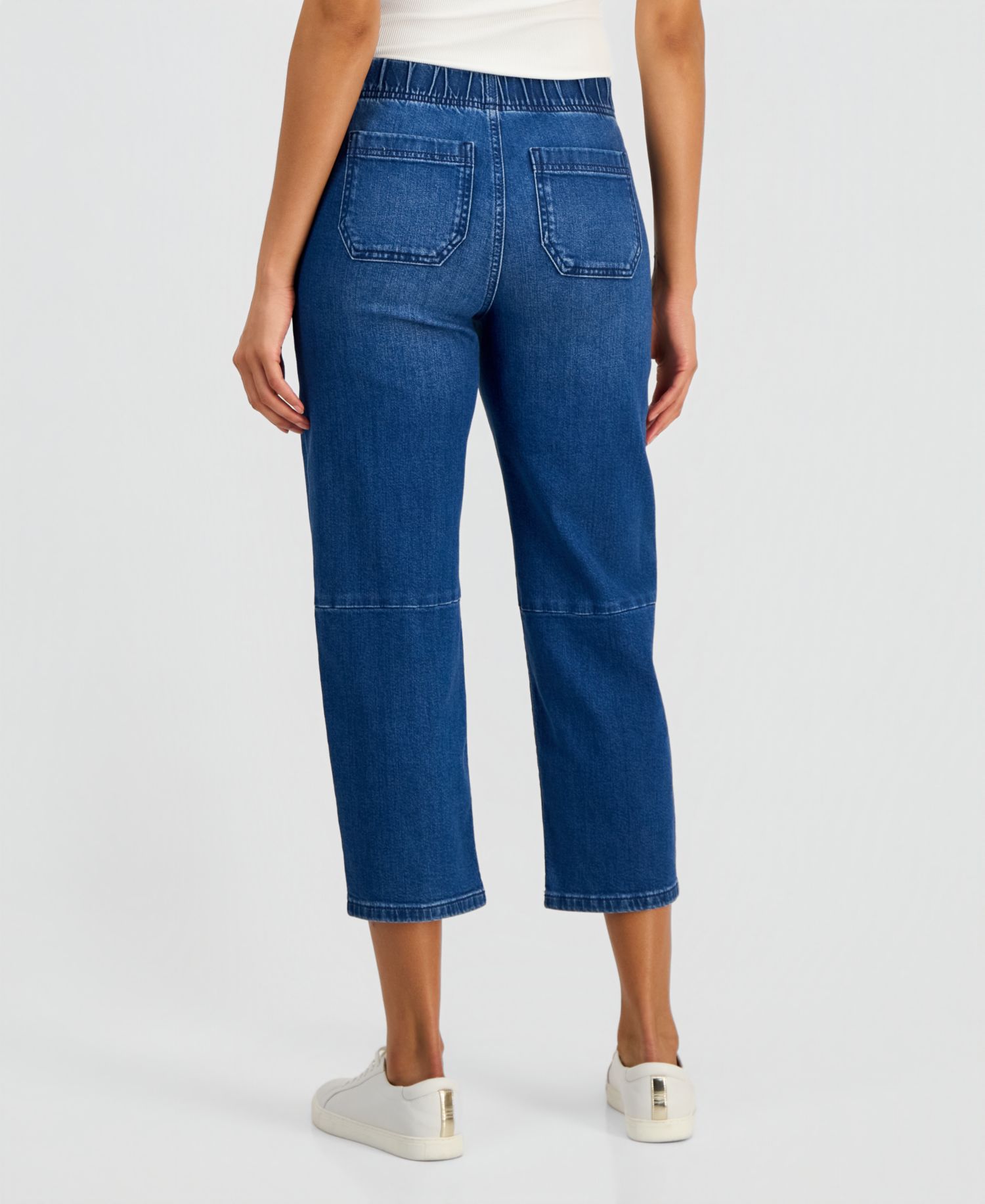 Women's High-Rise Pull-On Barrel Jeans