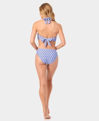 Women's Tie Back Twist-Front Swim Top and Twist-Front Swim Bottoms