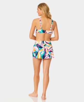 Women's Soft Shirred Band Swim Bikini Top