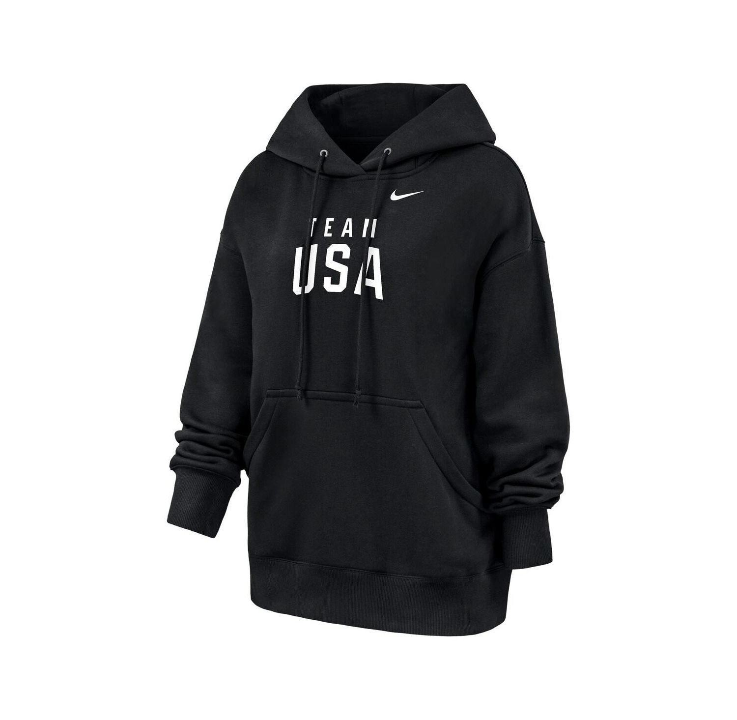 Women's Black Team USA Oversized Phoenix Fleece Hoodie