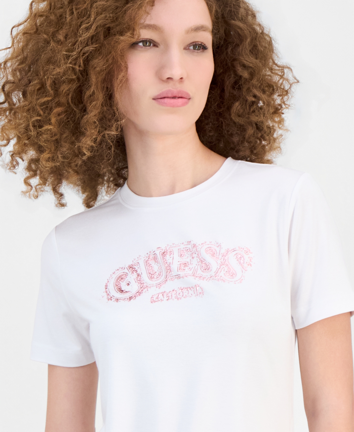Guess Women's Leona Crewneck Logo T-Shirt