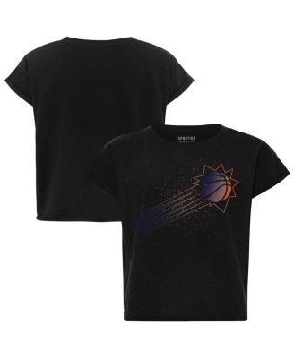 Women's Black Phoenix Suns Cropped Genuine Issue Collection Alana T-Shirt