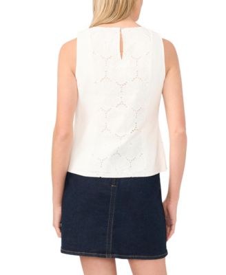 Women's Embroidered Sleeveless Blouse