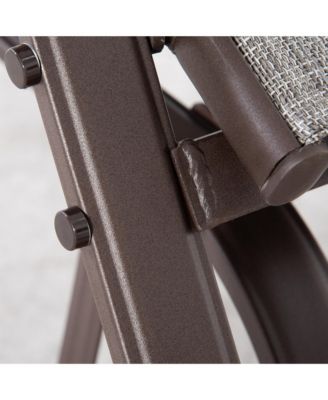 Outdoor Glider Chair, Gliders for Outside Patio with Steel Frame and Mesh Fabric