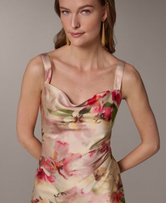 Women's Floral A-Line Midi Dress