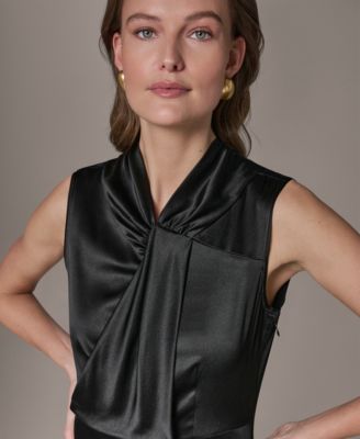 Women's Mock Neck A-Line Dress