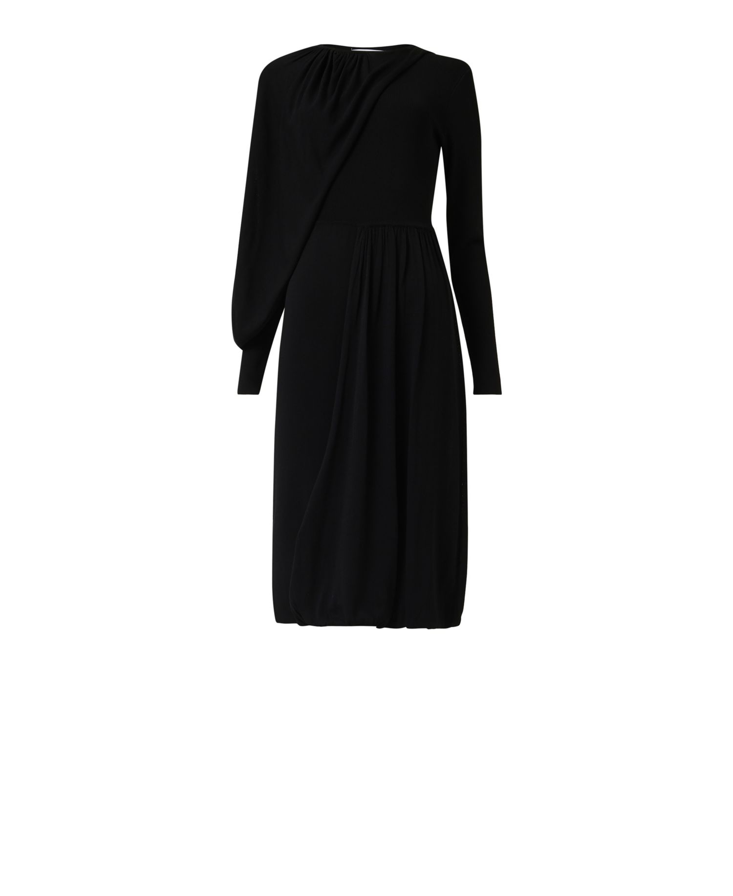 Women's Knitted Dress with Scarf Detail