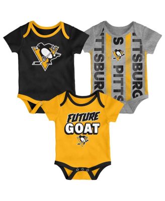 Baby Boys and Girls 3-Pack Pittsburgh Penguins Loyal Buddies Bodysuit Set