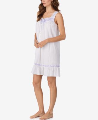 Women's Cotton Sleeveless Chemise Night Dress