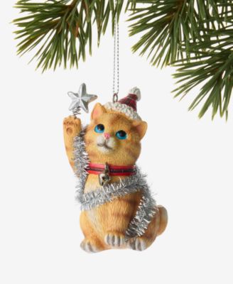 Pets Orange Cat Ornament