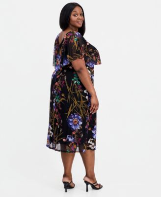 mesh overlay midi dress Baltic Born Womens Darya Mesh Midi Dress | Black