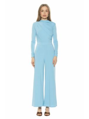 Women's Yael Long Sleeve Ruched Top Jumpsuit