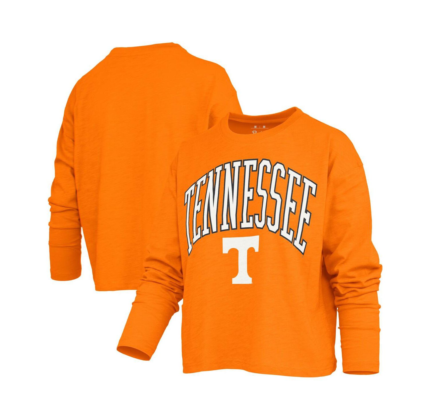 Women's Tennessee Orange Tennessee Volunteers Motley Boxy Waist-Length Long Sleeve T-Shirt