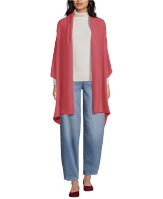 Lands End Womens CashTouch Travel Wrap - Soft mojave rose 55$